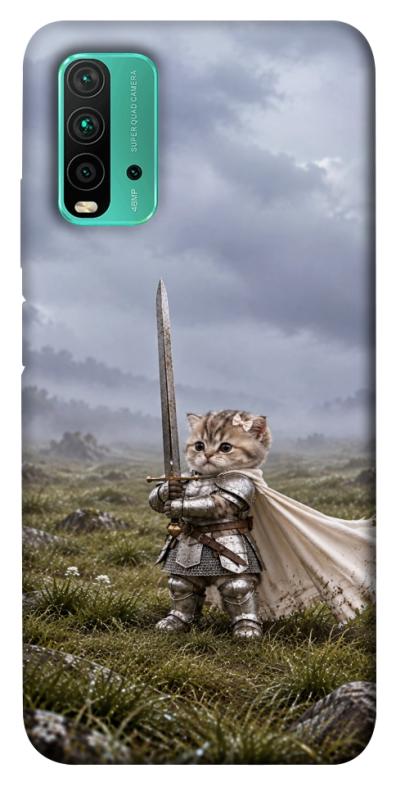 Чехол itsPrint Knight kitten для Xiaomi Redmi Note 9 4G / Redmi 9 Power / Redmi 9T, мемы, купить оптом с доставкой