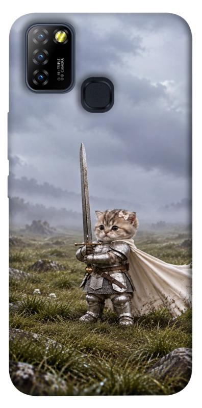 Чехол itsPrint Knight kitten для Infinix Hot 10 Lite, мемы, купить оптом с доставкой
