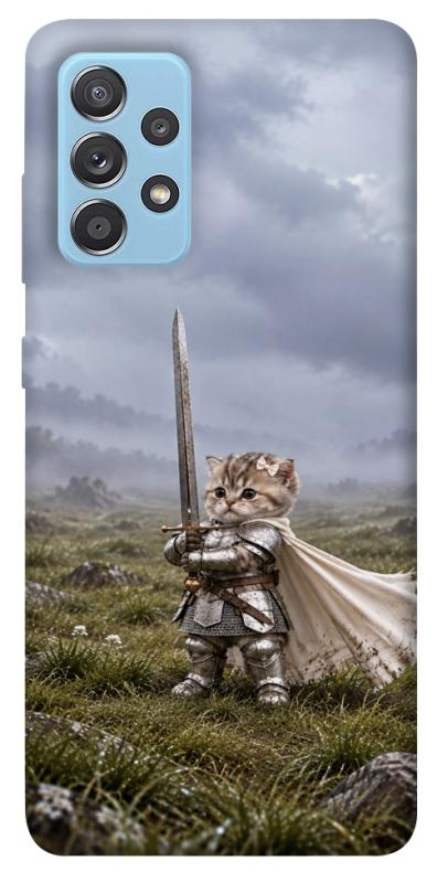 Чехол itsPrint Knight kitten для Samsung Galaxy A52 4G / A52 5G, мемы, купить оптом с доставкой