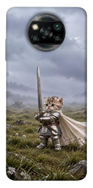 Чехол itsPrint Knight kitten для Xiaomi Poco X3 NFC / Poco X3 Pro, мемы, купить оптом с доставкой