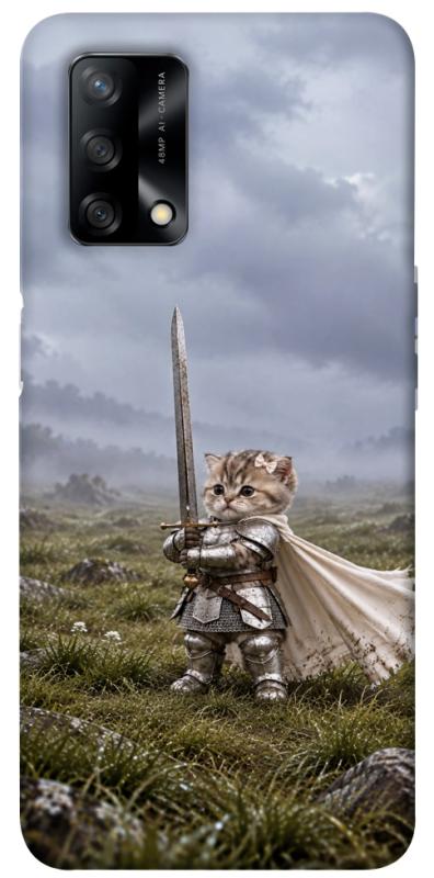 Чехол itsPrint Knight kitten для Oppo A74 4G, мемы, купить оптом с доставкой