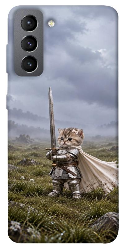 Чехол itsPrint Knight kitten для Samsung Galaxy S21 FE, мемы, купить оптом с доставкой