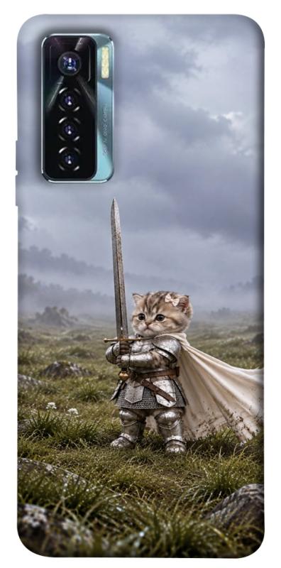 Чехол itsPrint Knight kitten для TECNO Camon 17 Pro, мемы, купить оптом с доставкой