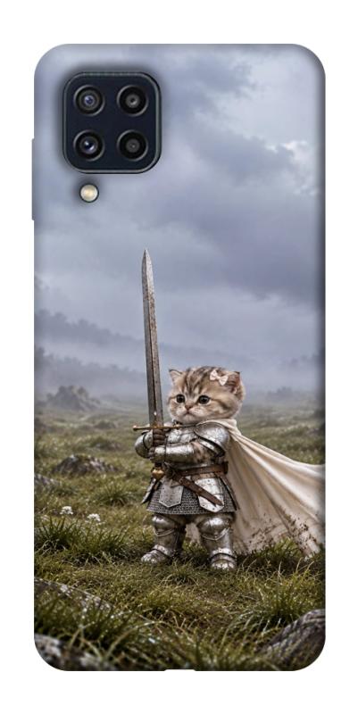 Чехол itsPrint Knight kitten для Samsung Galaxy M32, мемы, купить оптом с доставкой