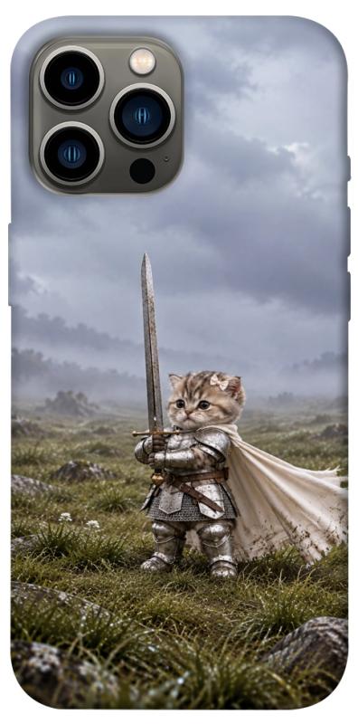 Чехол itsPrint Knight kitten для Apple iPhone 13 Pro Max (6.7"), мемы, купить оптом с доставкой