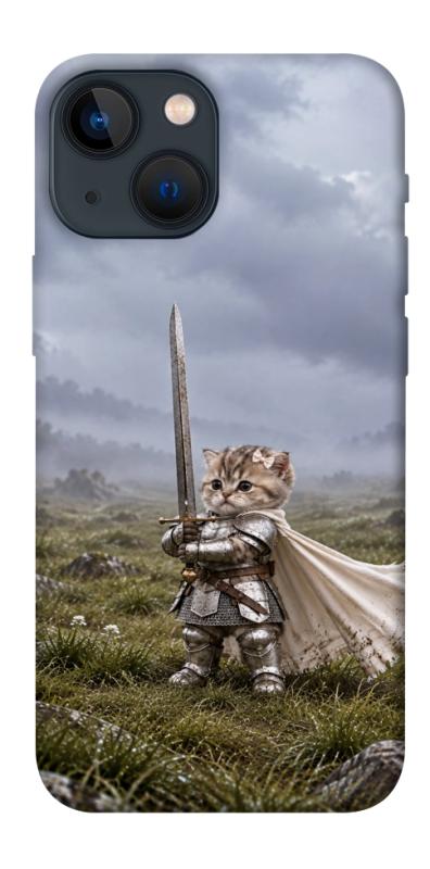 Чехол itsPrint Knight kitten для Apple iPhone 13 mini (5.4"), мемы, купить оптом с доставкой