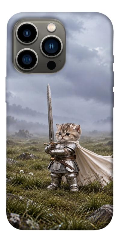 Чехол itsPrint Knight kitten для Apple iPhone 13 Pro (6.1"), мемы, купить оптом с доставкой