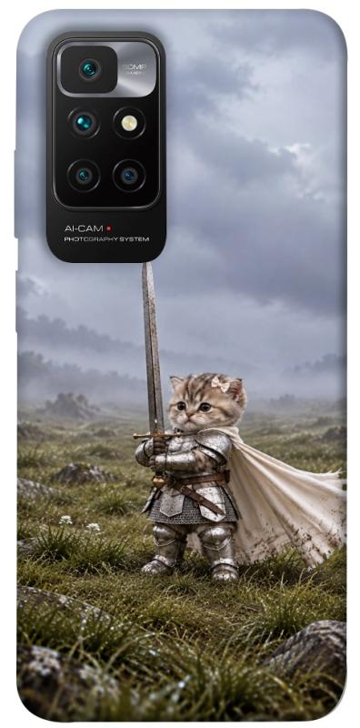 Чехол itsPrint Knight kitten для Xiaomi Redmi 10, мемы, купить оптом с доставкой