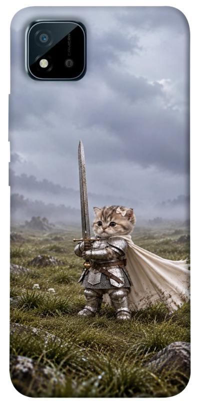 Чехол itsPrint Knight kitten для Realme C11 (2021), мемы, купить оптом с доставкой