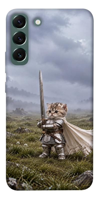 Чехол itsPrint Knight kitten для Samsung Galaxy S22+, мемы, купить оптом с доставкой