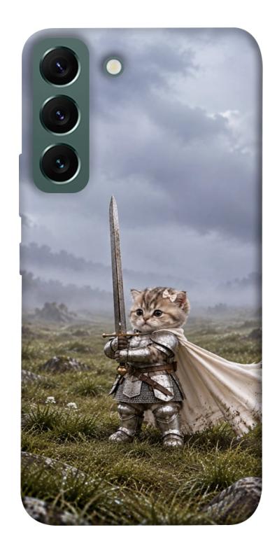 Чехол itsPrint Knight kitten для Samsung Galaxy S22, мемы, купить оптом с доставкой