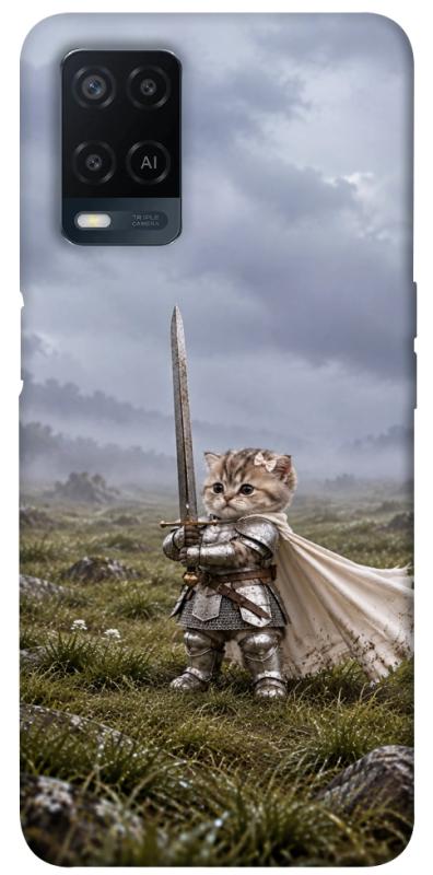 Чехол itsPrint Knight kitten для Oppo A16s / A16, мемы, купить оптом с доставкой