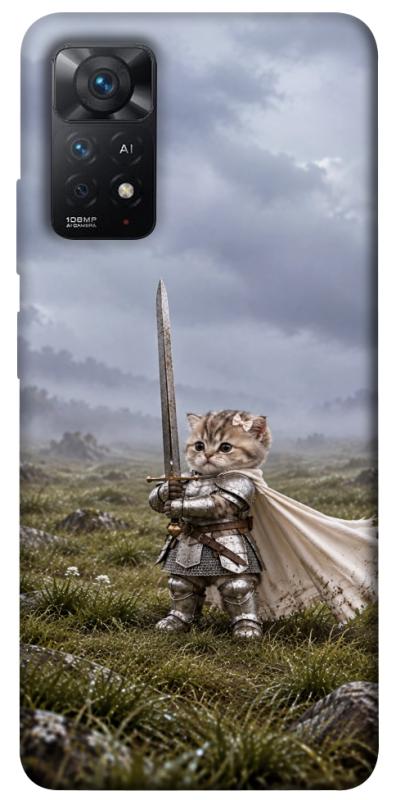 Чехол itsPrint Knight kitten для Xiaomi Redmi Note 11 Pro 4G/5G, мемы, купить оптом с доставкой