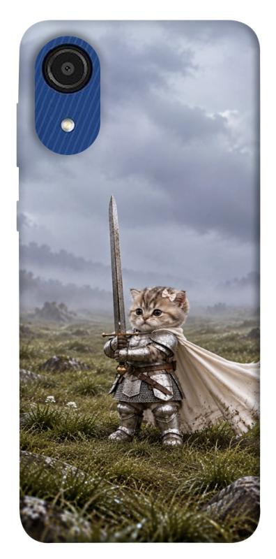 Чехол itsPrint Knight kitten для Samsung Galaxy A03 Core, мемы, купить оптом с доставкой