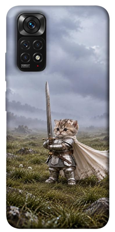 Чехол itsPrint Knight kitten для Xiaomi Redmi Note 11 (Global) / Note 11S, мемы, купить оптом с доставкой