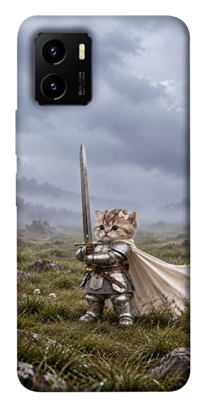 Чехол itsPrint Knight kitten для Vivo Y15s, мемы, купить оптом с доставкой