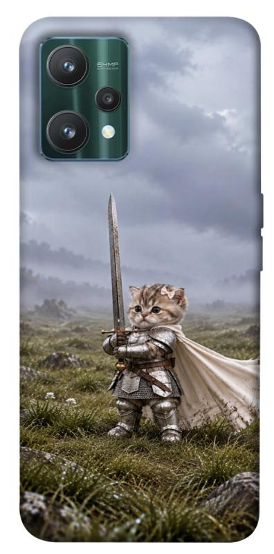 Чехол itsPrint Knight kitten для Realme 9 Pro, мемы, купить оптом с доставкой