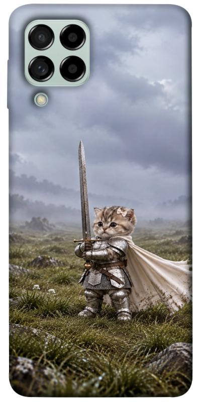 Чехол itsPrint Knight kitten для Samsung Galaxy M53 5G, мемы, купить оптом с доставкой
