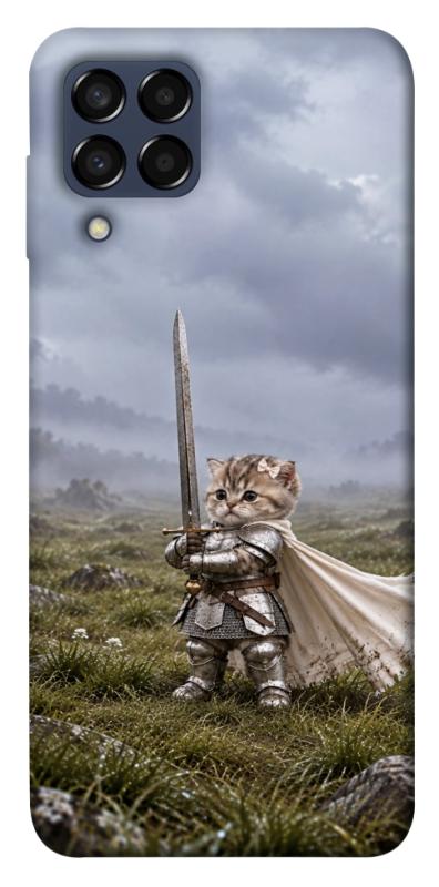 Чехол itsPrint Knight kitten для Samsung Galaxy M33 5G, мемы, купить оптом с доставкой