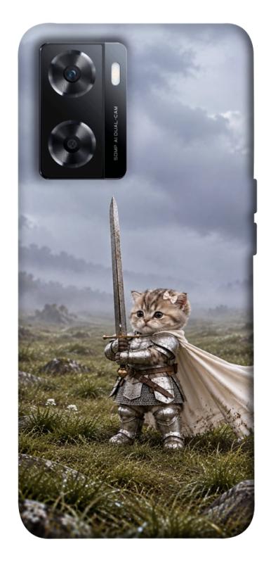Чехол itsPrint Knight kitten для OnePlus Nord N20 SE, мемы, купить оптом с доставкой