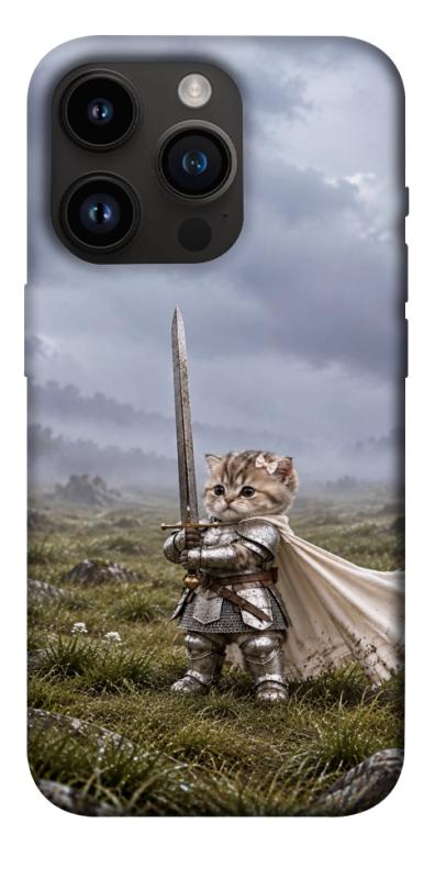 Чехол itsPrint Knight kitten для Apple iPhone 14 Pro (6.1"), мемы, купить оптом с доставкой
