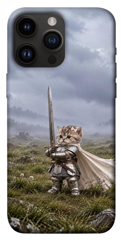 Чехол itsPrint Knight kitten для Apple iPhone 14 Pro Max (6.7"), мемы, купить оптом с доставкой
