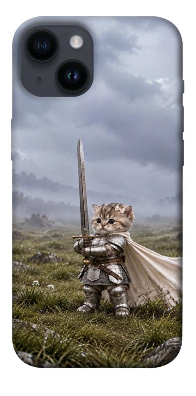 Чехол itsPrint Knight kitten для Apple iPhone 14 (6.1"), мемы, купить оптом с доставкой