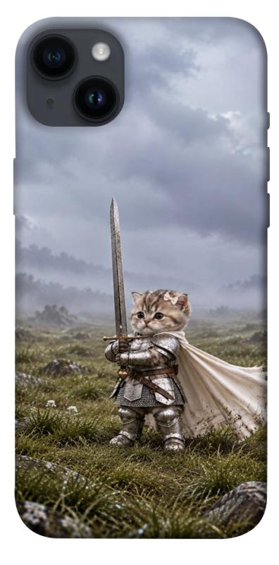 Чехол itsPrint Knight kitten для Apple iPhone 14 Plus (6.7"), мемы, купить оптом с доставкой