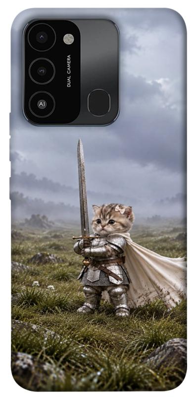 Чехол itsPrint Knight kitten для TECNO Spark 8C, мемы, купить оптом с доставкой