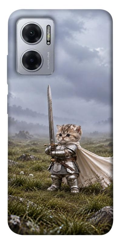 Чехол itsPrint Knight kitten для Xiaomi Redmi Note 11E, мемы, купить оптом с доставкой