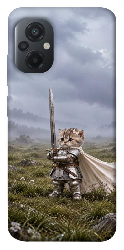 Чехол itsPrint Knight kitten для Xiaomi Poco M5, мемы, купить оптом с доставкой
