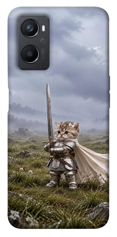 Чехол itsPrint Knight kitten для Oppo A96, мемы, купить оптом с доставкой