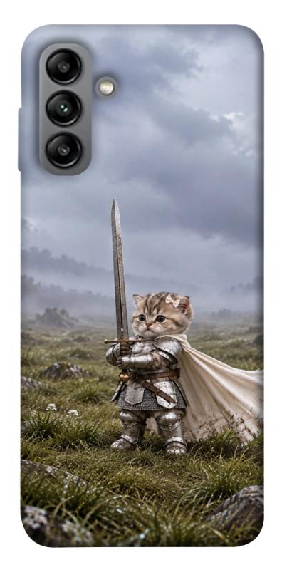 Чехол itsPrint Knight kitten для Samsung Galaxy A04s, мемы, купить оптом с доставкой