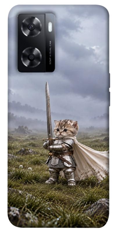 Чехол itsPrint Knight kitten для Oppo A57s, мемы, купить оптом с доставкой