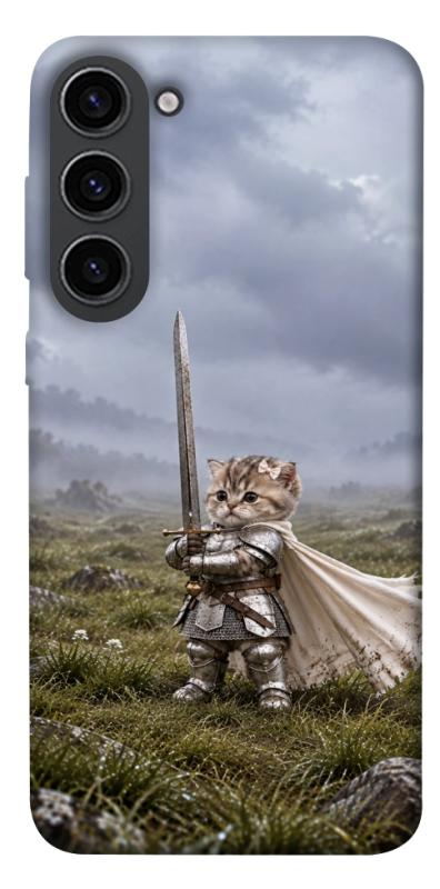 Чехол itsPrint Knight kitten для Samsung Galaxy S23, мемы, купить оптом с доставкой