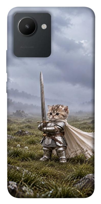 Чехол itsPrint Knight kitten для Realme C30s, мемы, купить оптом с доставкой