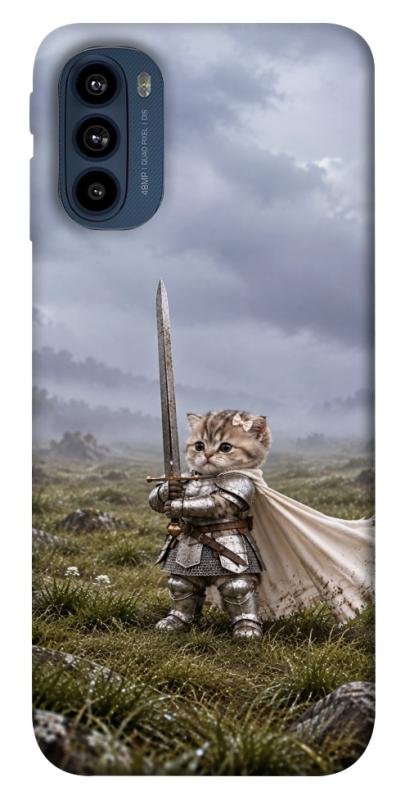 Чехол itsPrint Knight kitten для Motorola Moto G41, мемы, купить оптом с доставкой