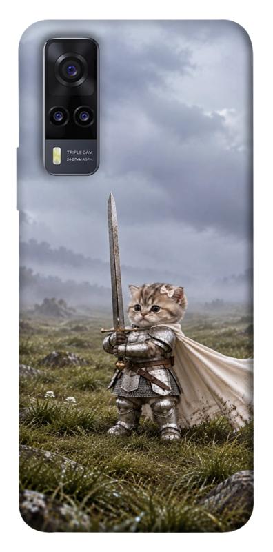 Чехол itsPrint Knight kitten для Vivo Y31, мемы, купить оптом с доставкой