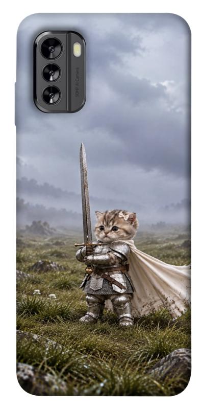 Чехол itsPrint Knight kitten для Nokia G60, мемы, купить оптом с доставкой
