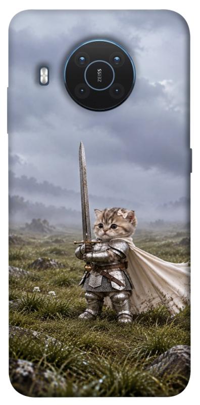 Чехол itsPrint Knight kitten для Nokia X10 / X20, мемы, купить оптом с доставкой