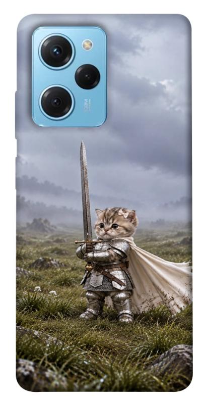 Чехол itsPrint Knight kitten для Xiaomi Poco X5 Pro 5G, мемы, купить оптом с доставкой