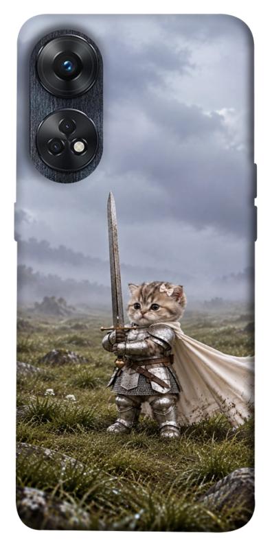 Чехол itsPrint Knight kitten для Oppo Reno 8 T 4G, мемы, купить оптом с доставкой