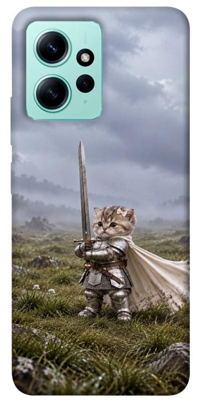 Чехол itsPrint Knight kitten для Xiaomi Redmi Note 12 4G, мемы, купить оптом с доставкой