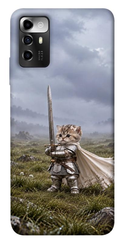 Чехол itsPrint Knight kitten для ZTE Blade A72, мемы, купить оптом с доставкой