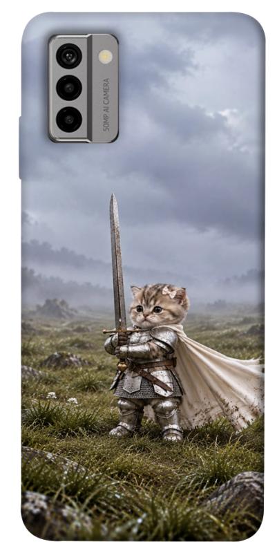 Чехол itsPrint Knight kitten для Nokia G22, мемы, купить оптом с доставкой