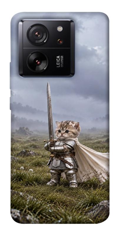 Чехол itsPrint Knight kitten для Xiaomi 13T, мемы, купить оптом с доставкой