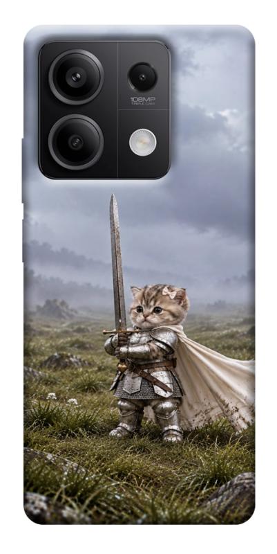 Чехол itsPrint Knight kitten для Xiaomi Redmi Note 13 5G, мемы, купить оптом с доставкой
