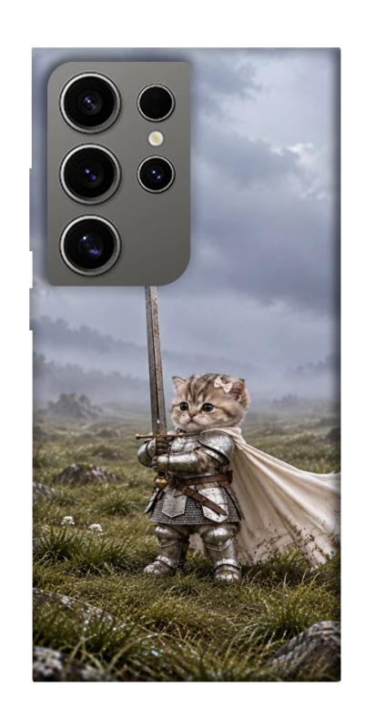 Чехол itsPrint Knight kitten для Samsung Galaxy S24 Ultra, мемы, купить оптом с доставкой