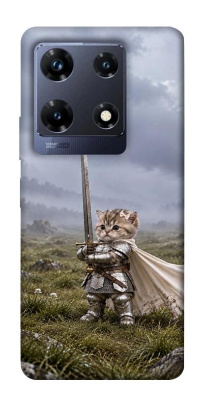 Чехол itsPrint Knight kitten для Infinix Note 30 Pro, мемы, купить оптом с доставкой