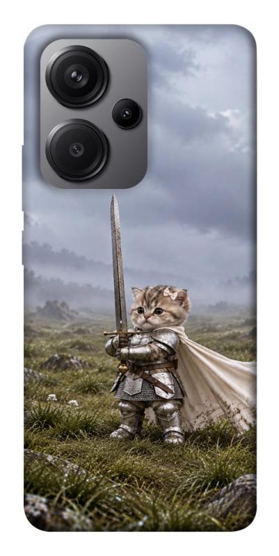 Чехол itsPrint Knight kitten для Xiaomi Redmi Note 13 Pro+, мемы, купить оптом с доставкой
